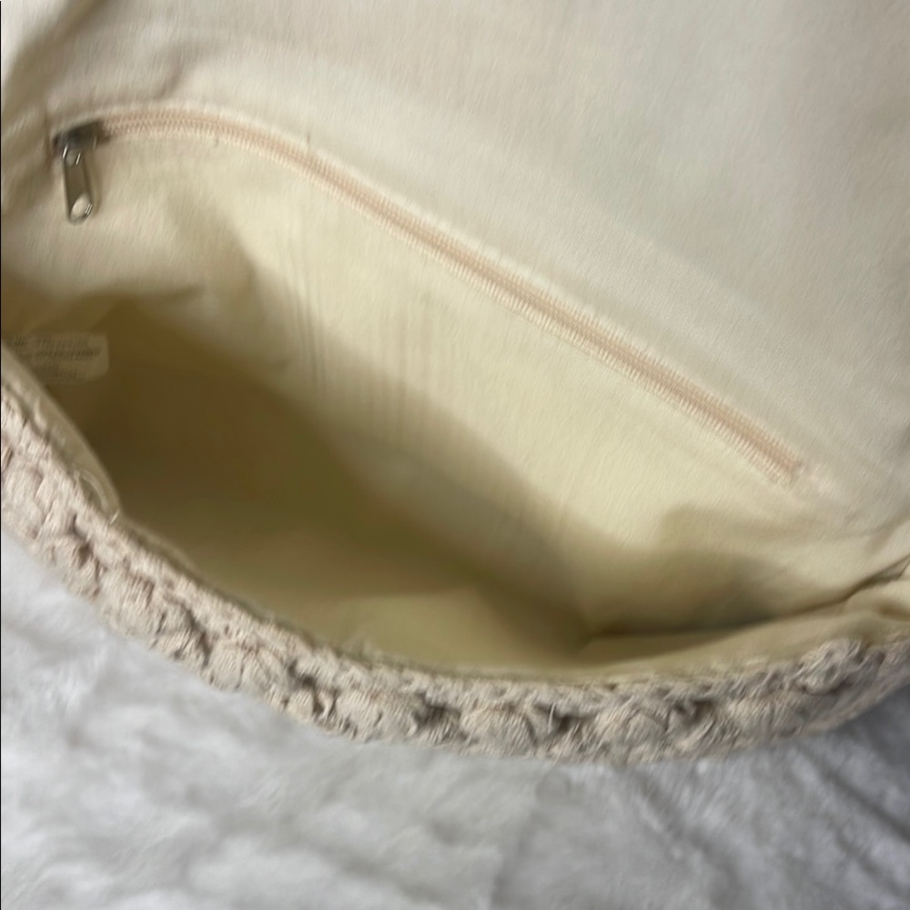 No Boundaries Cream Woven Shoulder Bag - Picture 10 of 11